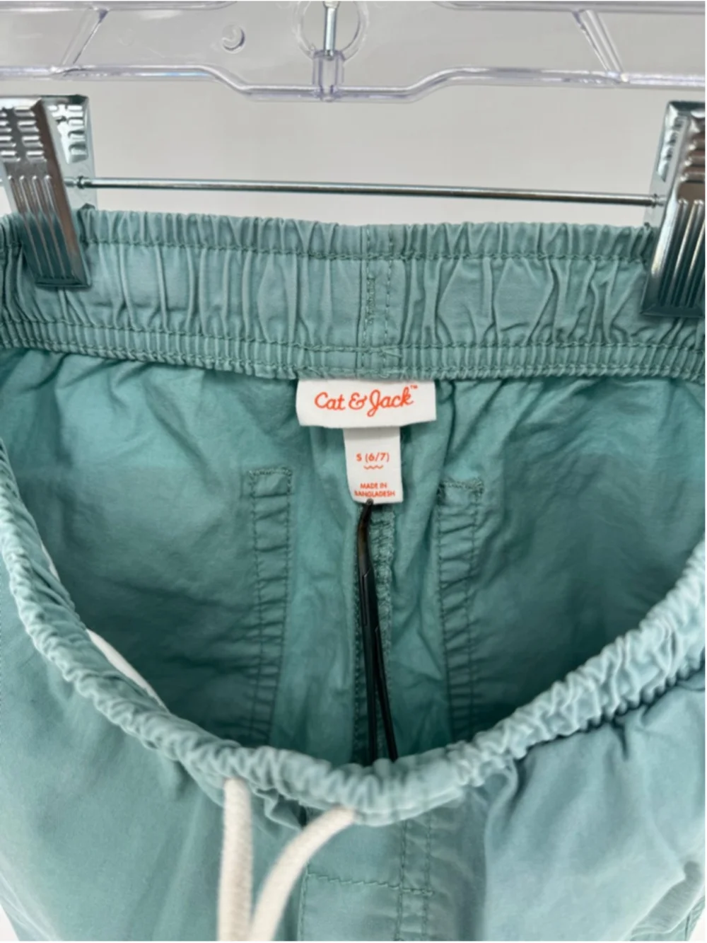 Cat & Jack Boy's Shorts Small Teal White